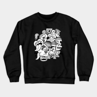 faces white Crewneck Sweatshirt